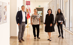 (V. l.) Mag. Klemens Hafner-Hanner, Mag.a Silvia Breitwieser, LRin Birgit Gerstorfer, MBA, Mag.a Marina Gottwald